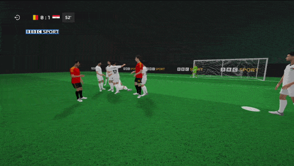 Player and ball positions snapping between poses in the first-person view