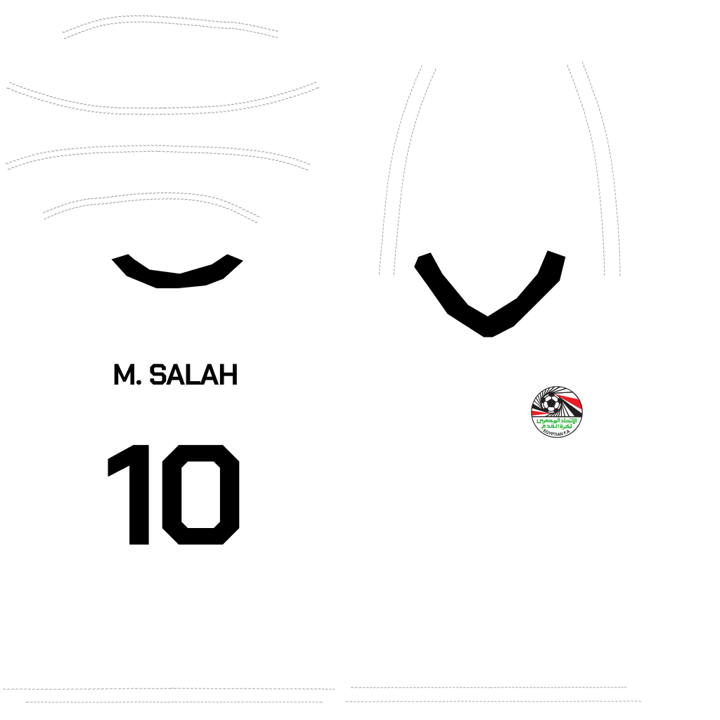 Egypt shirt UV map, M. Salah #10